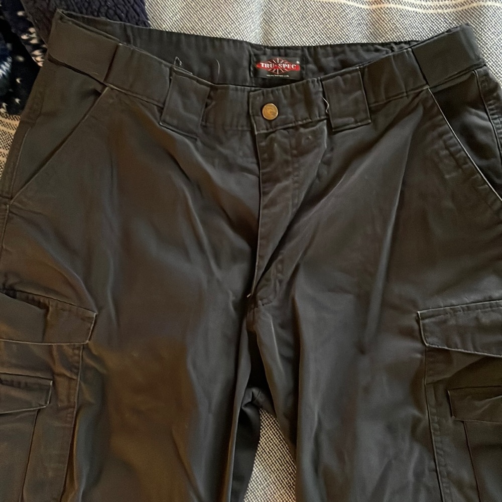 Black mens Tru-Spec tech pants 36x30